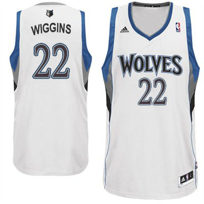 Camiseta Wiggins #22 Minnesota Timberwolves Blanco - Haga un click en la imagen para cerrar